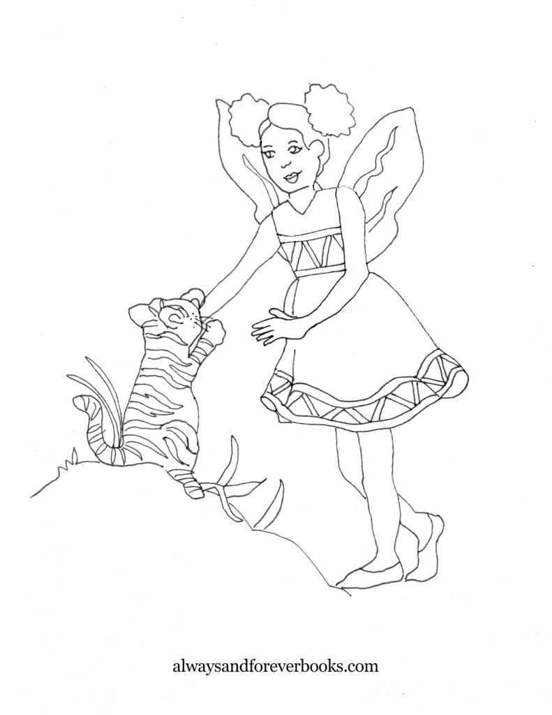 Asha Means Wisdom Coloring Page