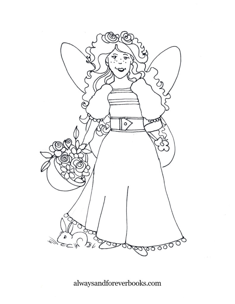 Calli Finds Focus Coloring Page