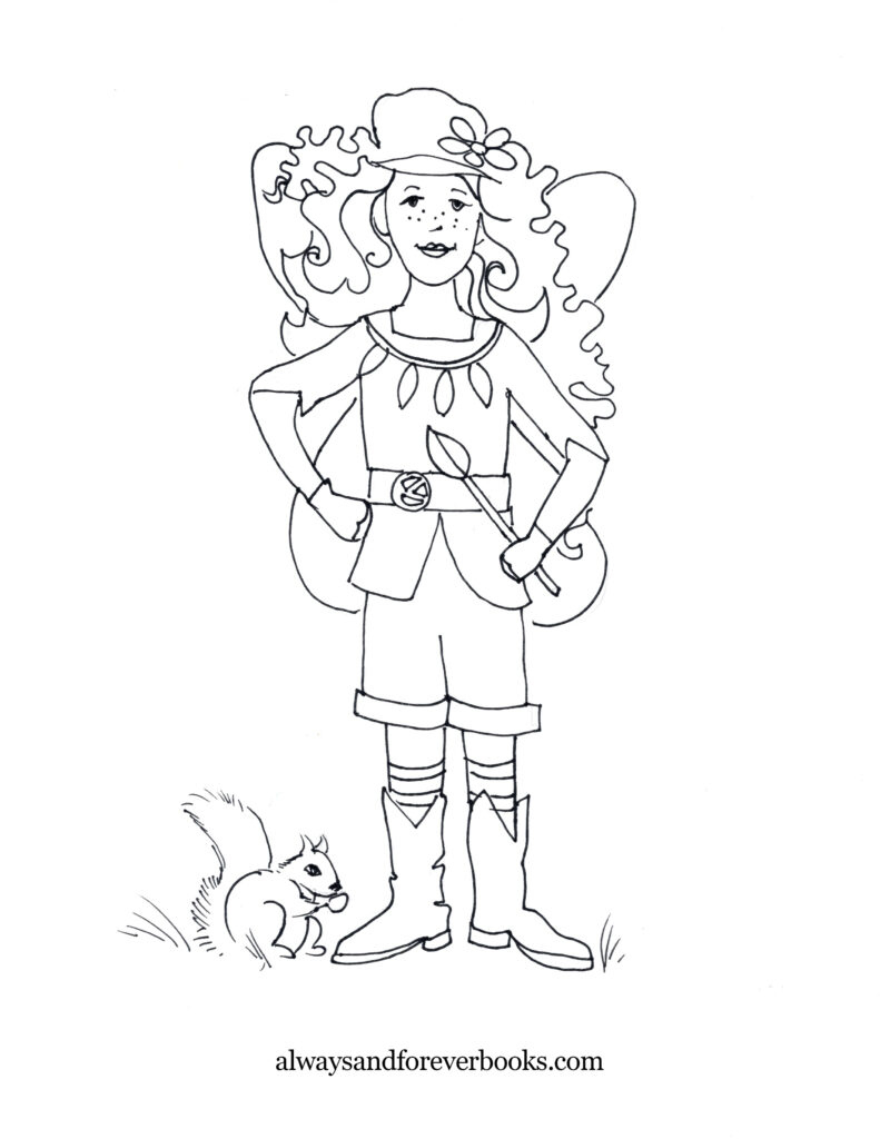 Kelli Kicks It Up Coloring Page