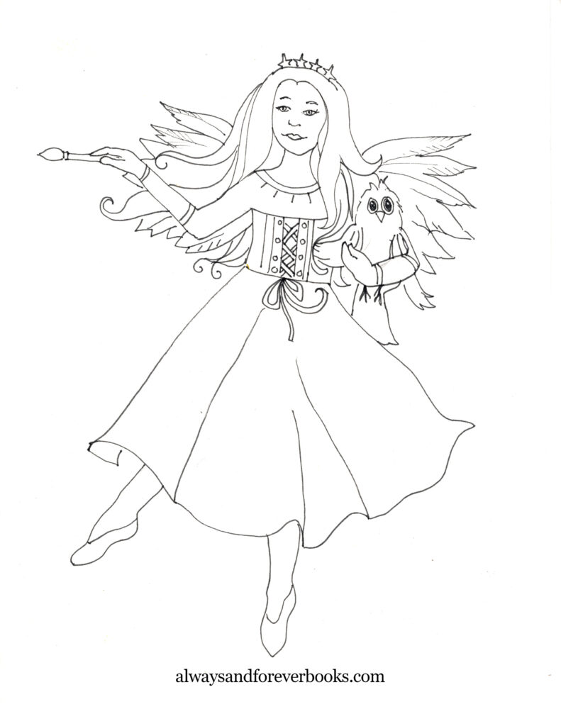 Luna Lights Up Coloring Page